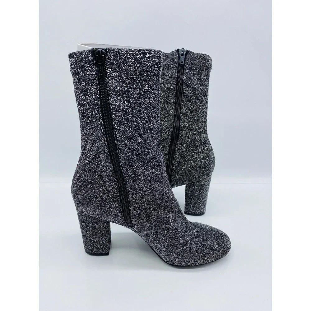 Kenneth Cole New York Women's Alyssa Mid Calf Boots Pewter US 6.5M / EUR 37 - Picture 6 of 8